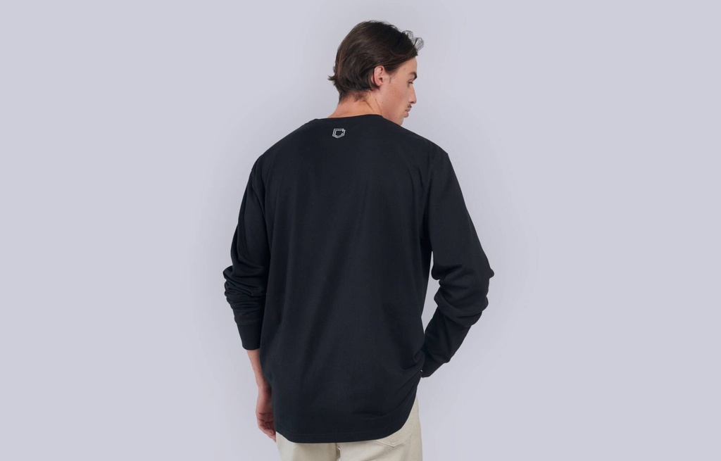 T-SHIRT COMMENCAL MANCHES LONGUES CORPORATE BLACK - Foto 2