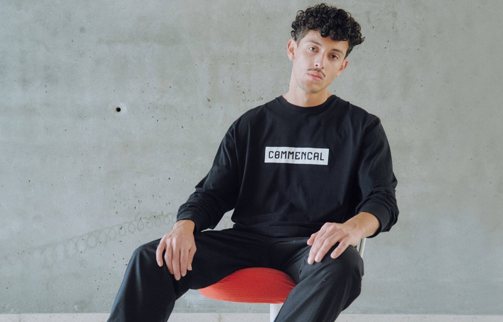 T-SHIRT COMMENCAL MANCHES LONGUES CORPORATE BLACK - Foto 3