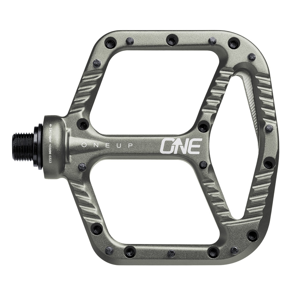 [018162821944] Flat Pedal Aluminum Grey