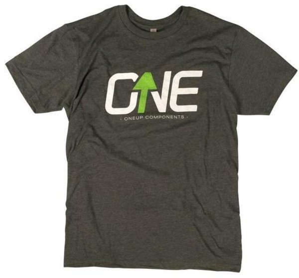 [016462821947] One up Logo T-Shirt Heather Black