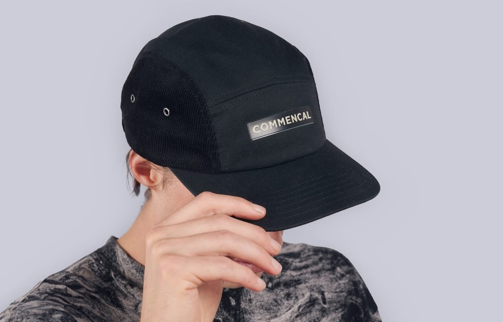 [24600300] GORRA COMMENCAL 5 PANEL HYBRIDE BLACK