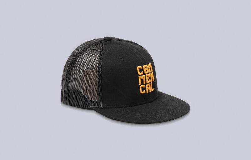 Gorra COMMENCAL TRUCKER BLACK AND ORANGE - Imagen 2