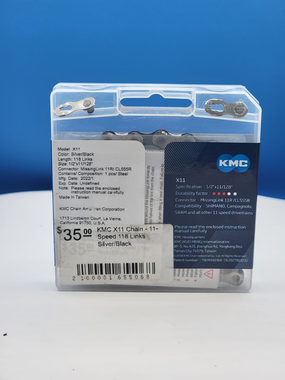 Cadena KMC 11Vel. Silver Black - Imagen 2