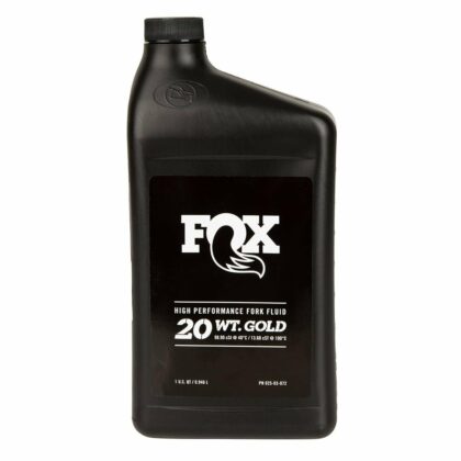 Fox Racing Shox Aceite: Am, Fox 20 WT Gold, 32 oz, Unisex, Adulto, Negro, 20wt. T22238 (Venta por 10ml)
